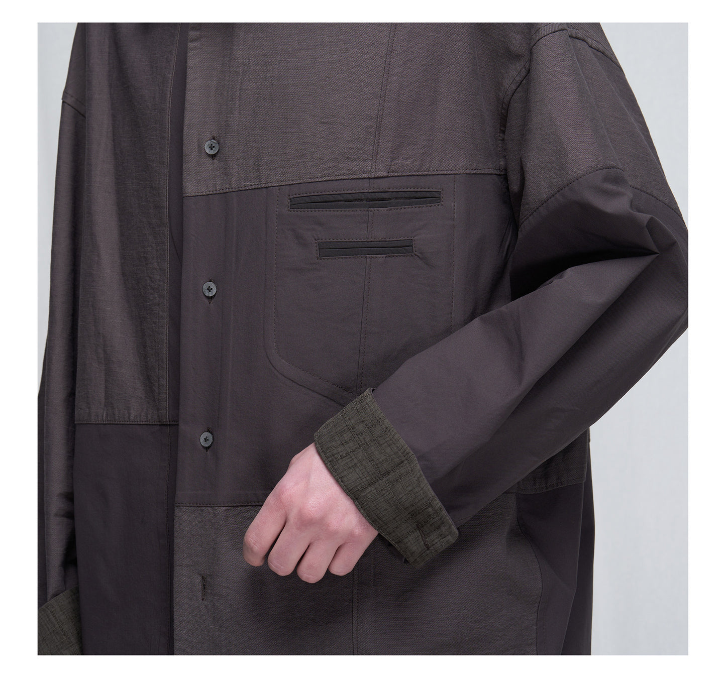 Loose-fitting Patchwork Shirt