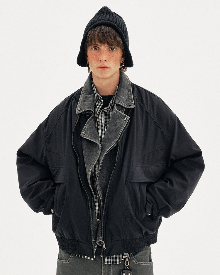 Stand Collar Thick Jacket
