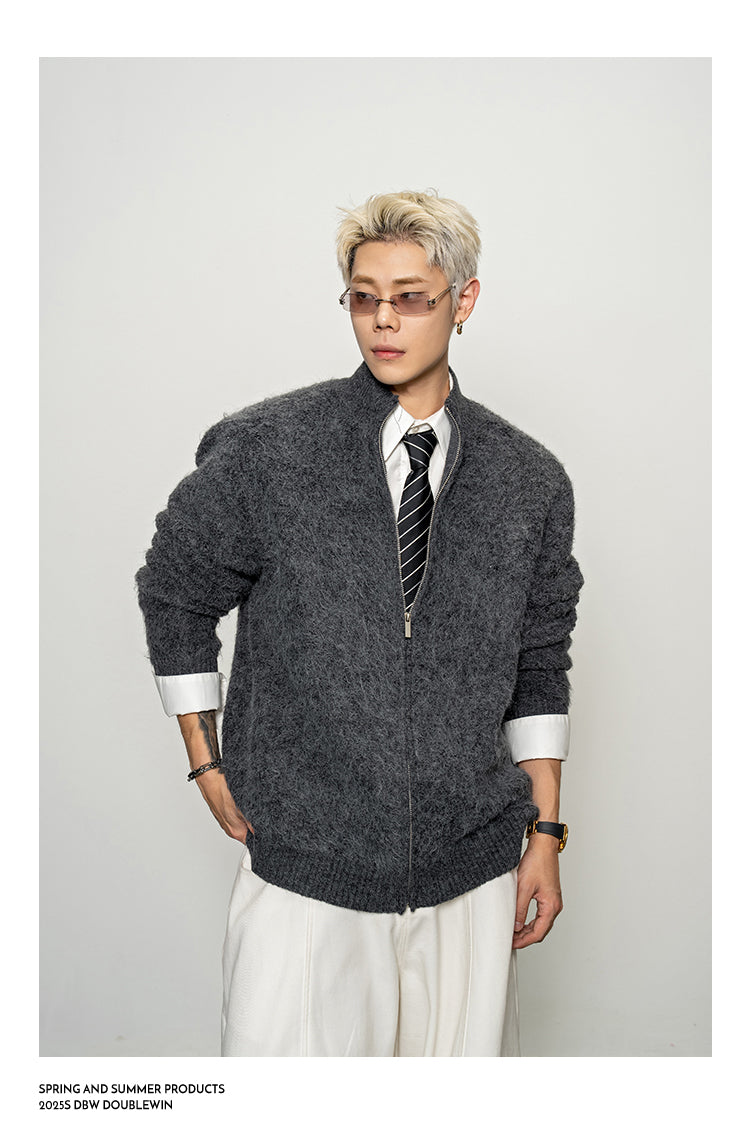 Soft Velvet Cardigan