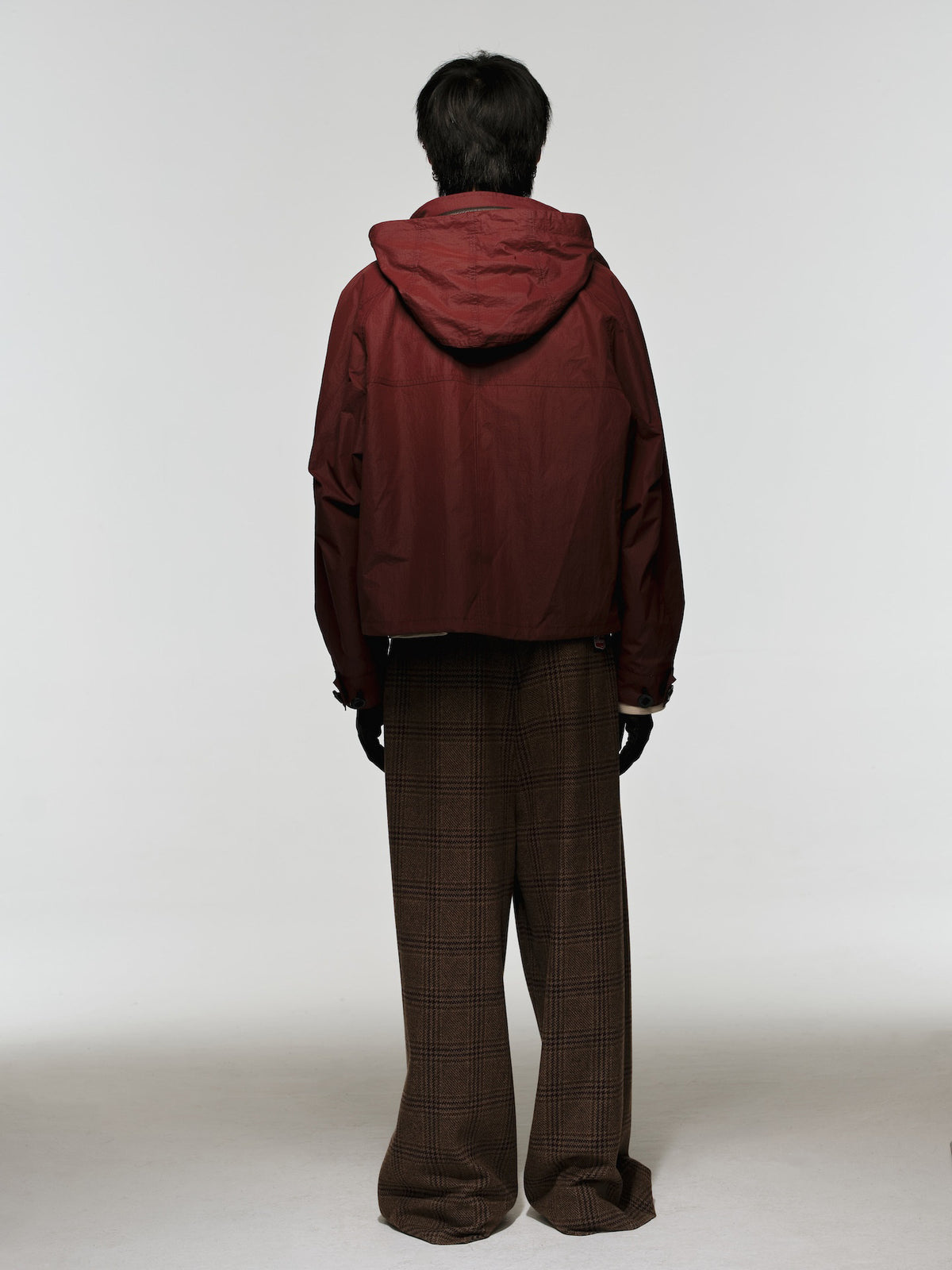 Coated, Wax-Finished Hooded Jacket