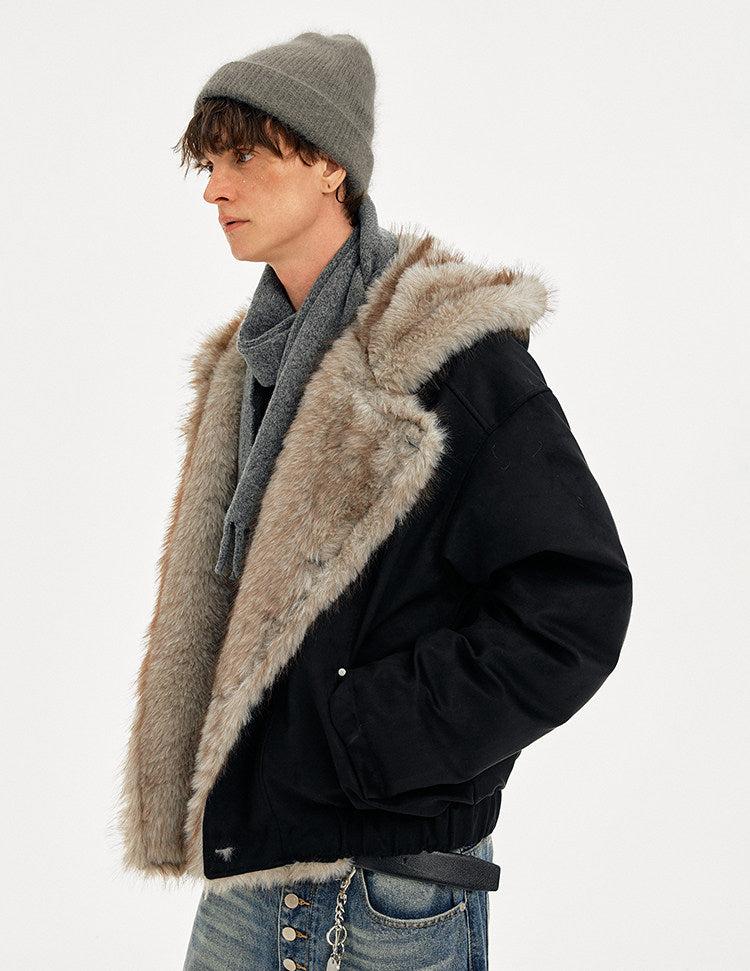 Hooded Mountain Carving Jacket