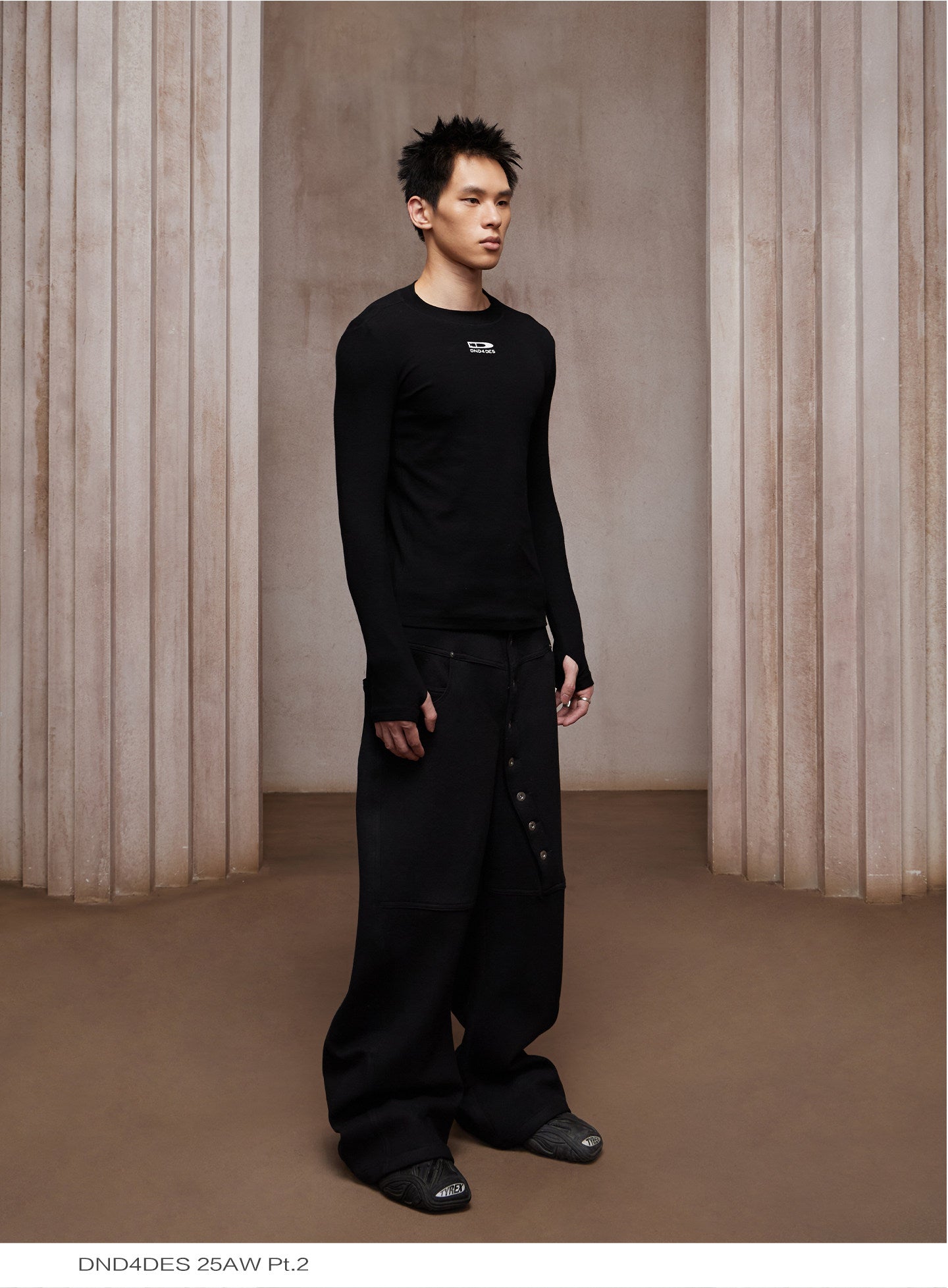 Curve Long Button Sweatpants