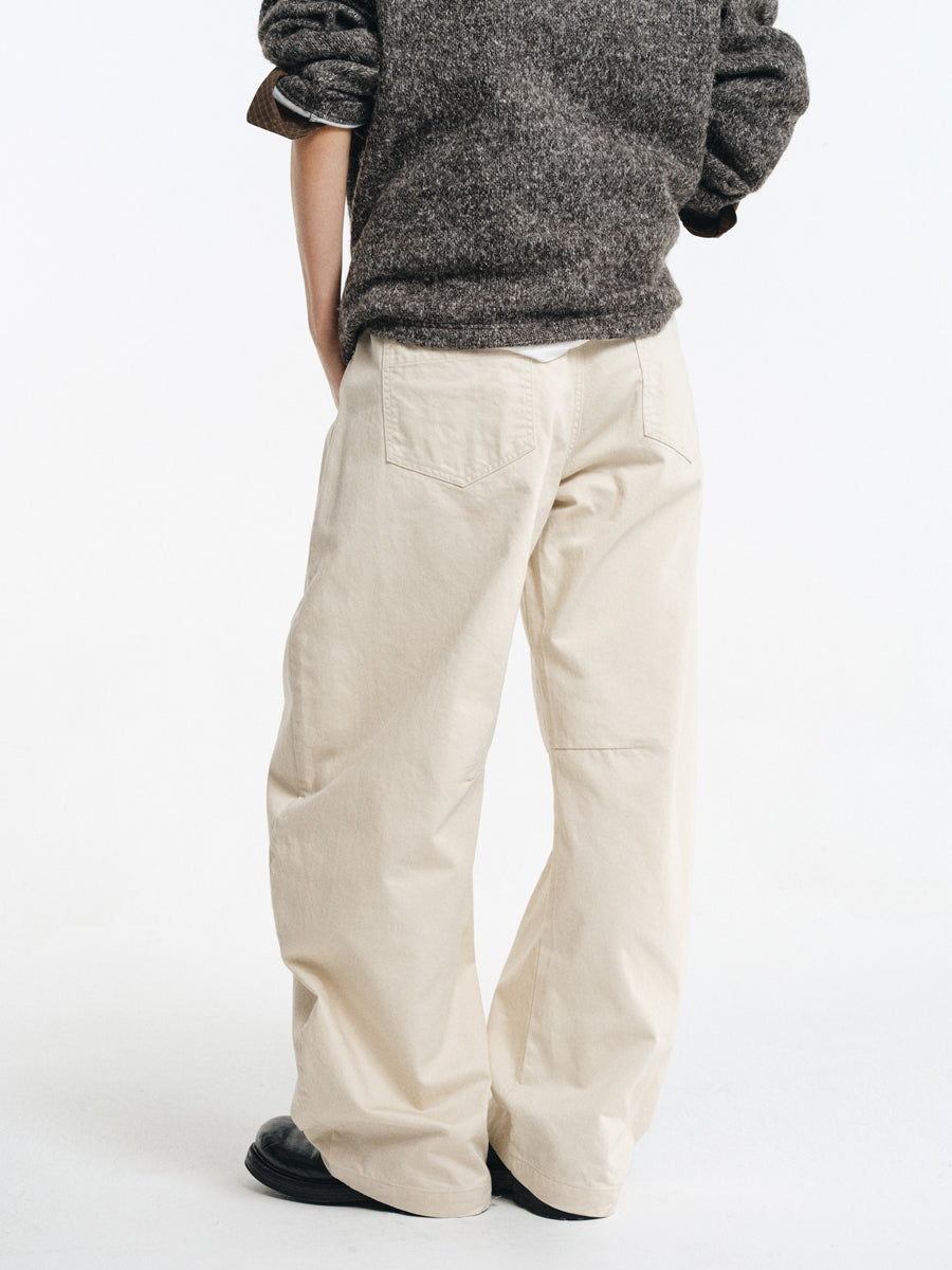 Twill Cotton Casual Cargo Pants