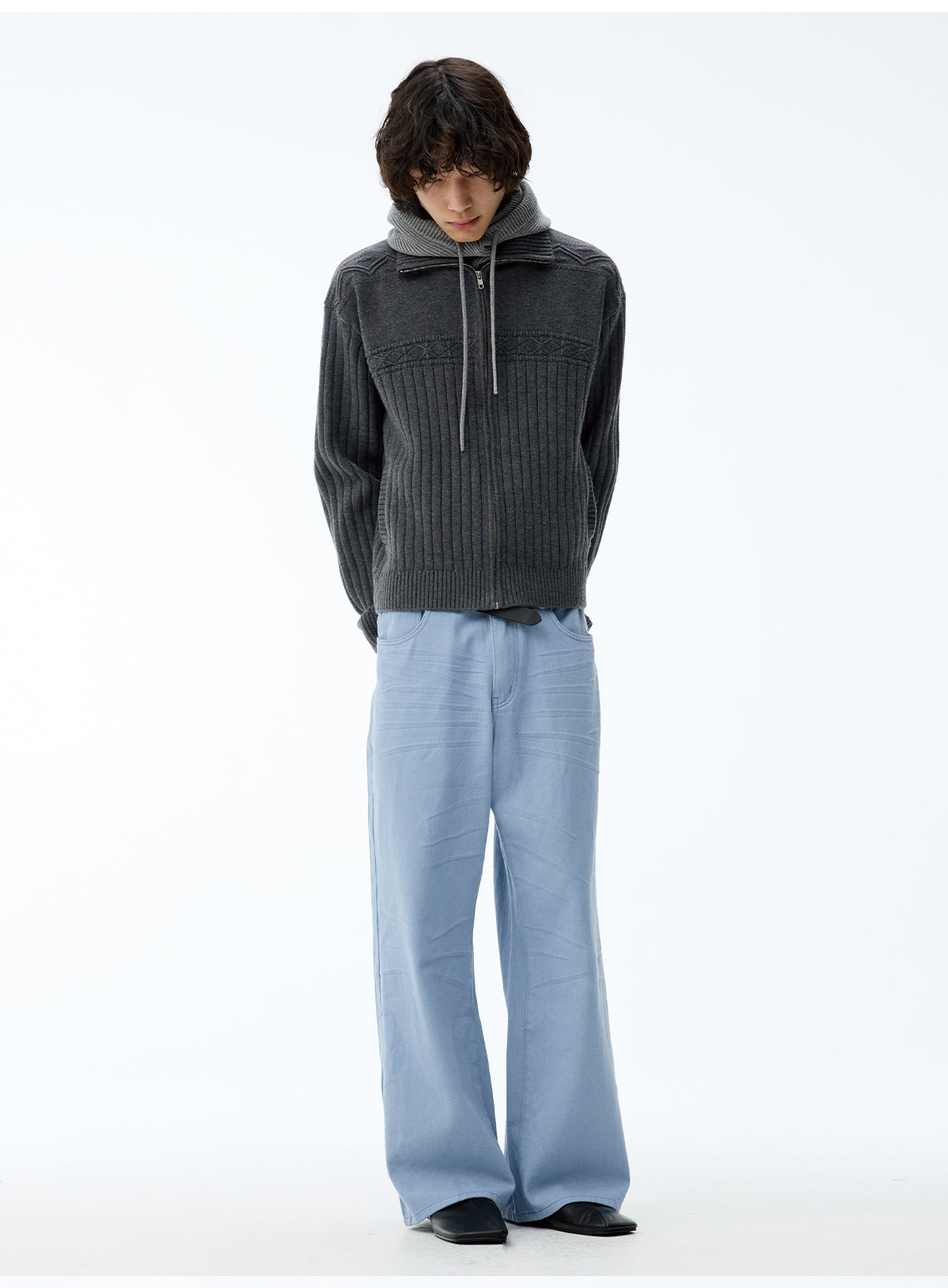 Rib Jacquard Cardigan