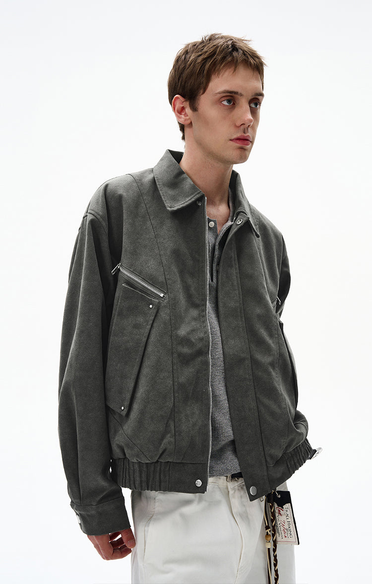 Retro Suede Work Jacket