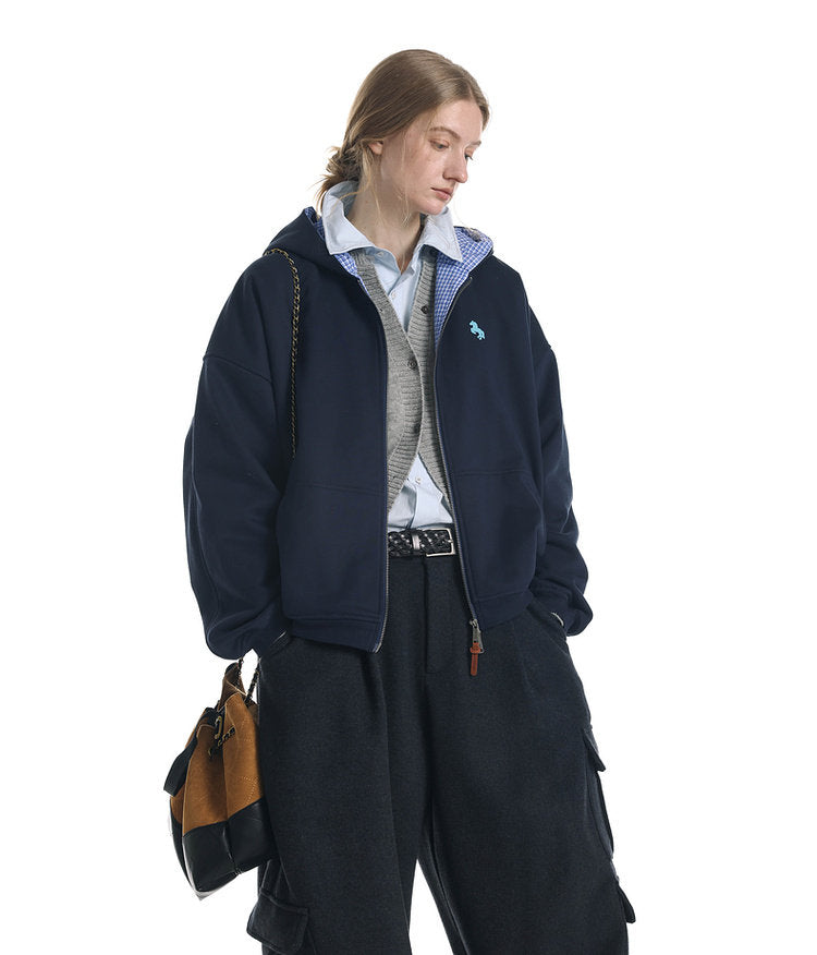 Brushed-Fleece Hooded Sweatshirt