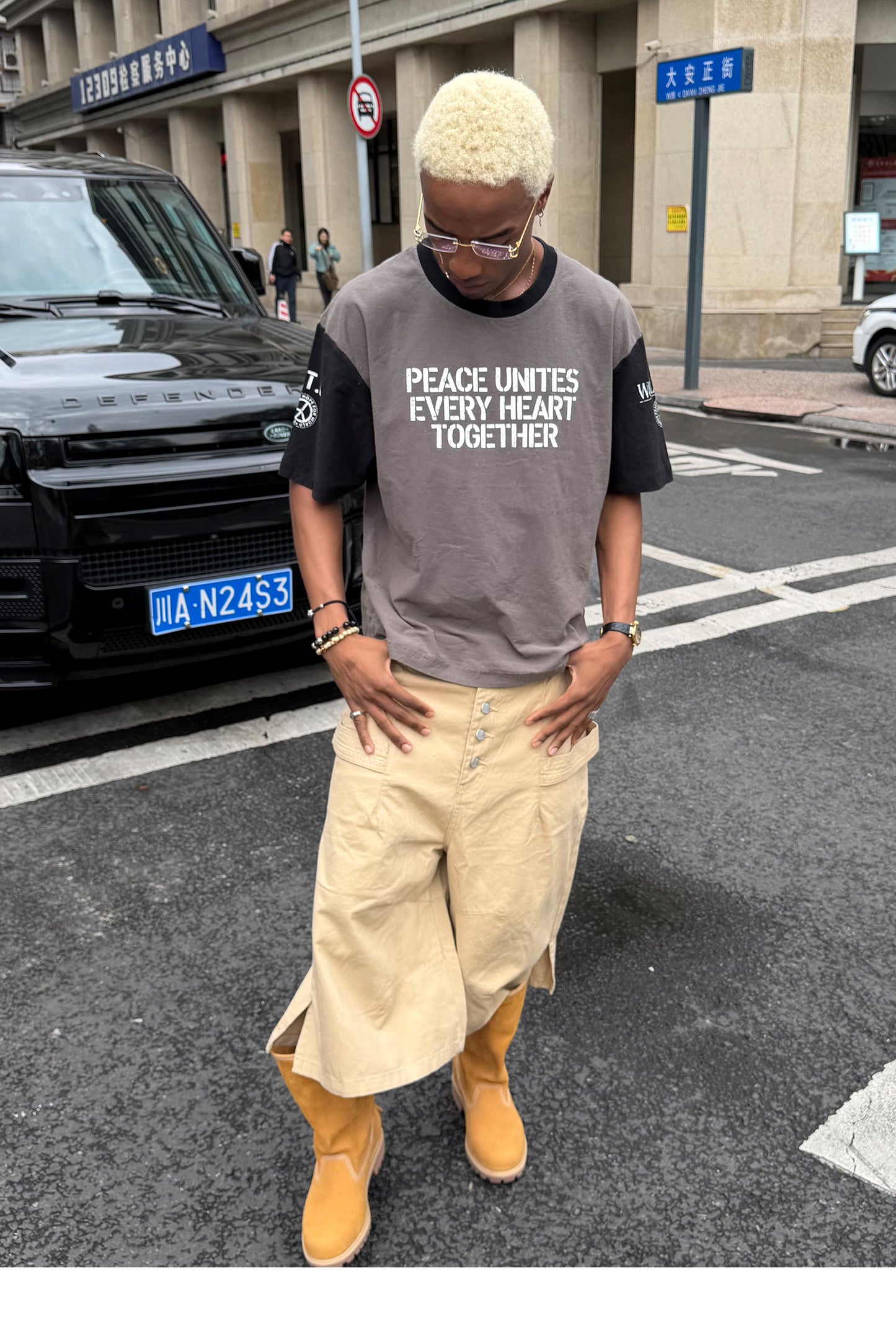 Round-Neck Oversized T-Shirt