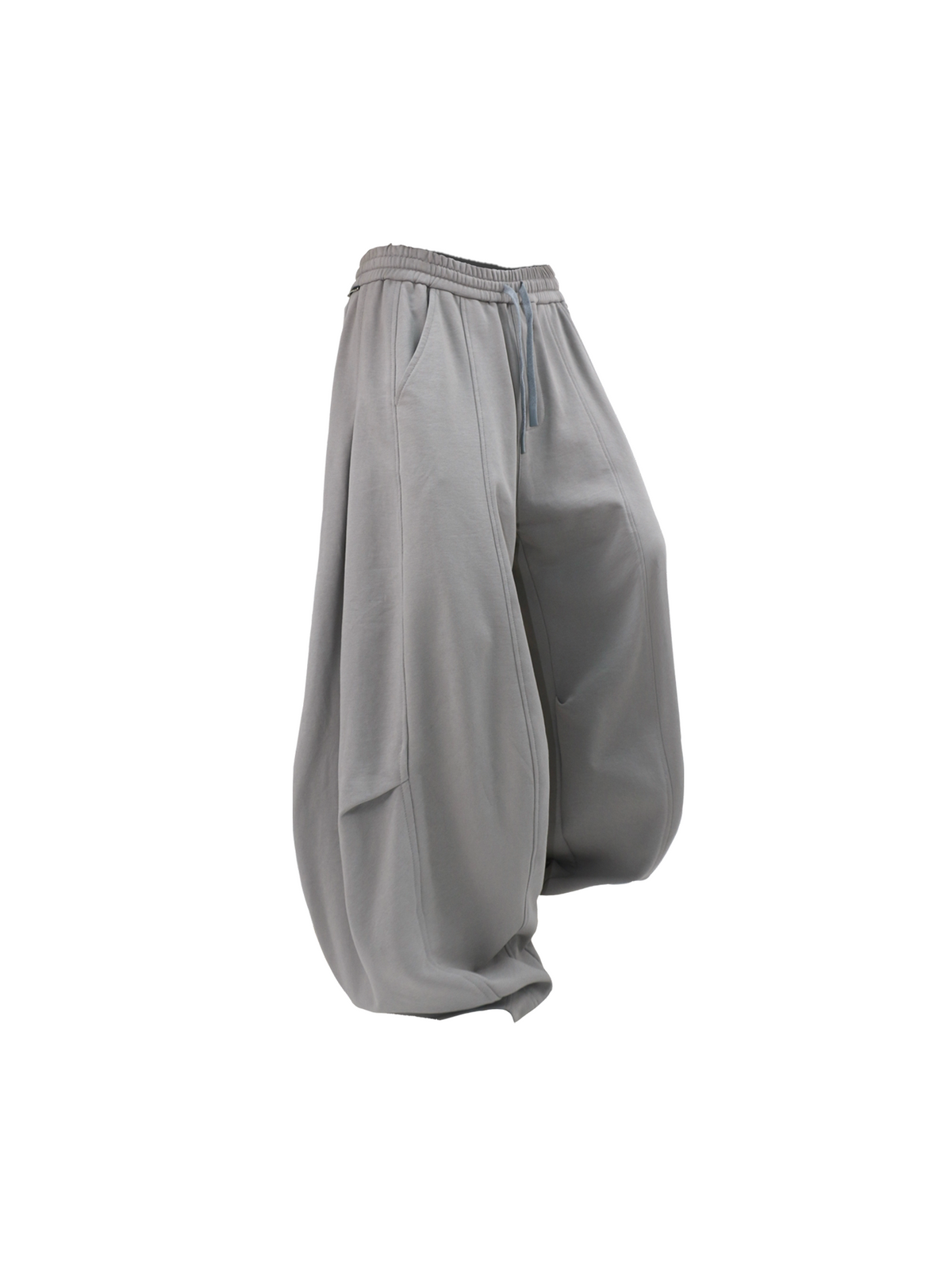 Casual Elastic-Waist Wide-Leg Sweatpants