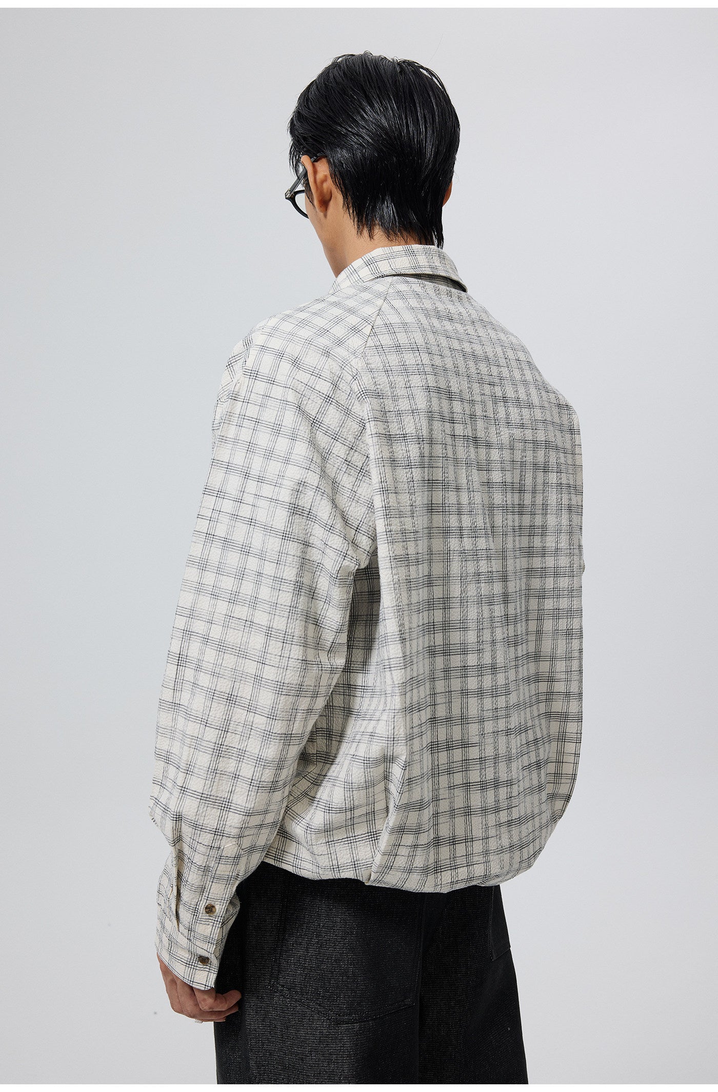 Cotton Textured Bubble Check Shirt