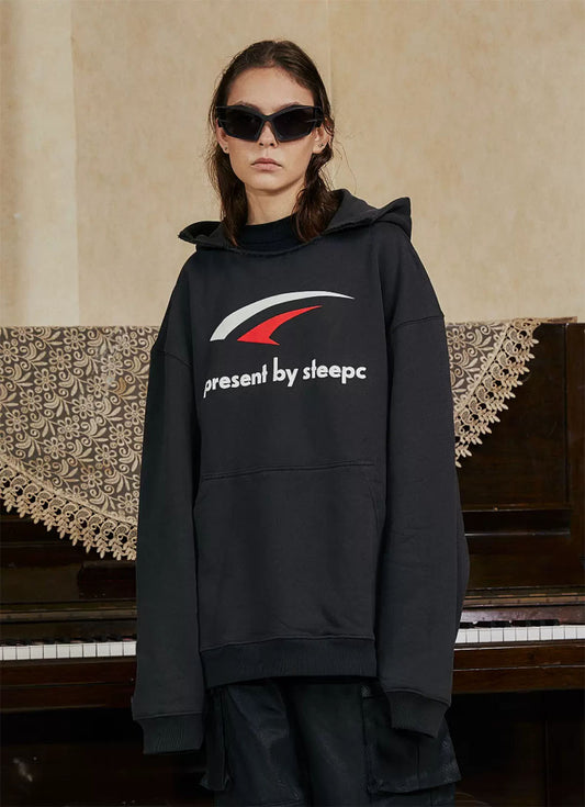 Basic Printed Logo Hooded Sweatshirtz