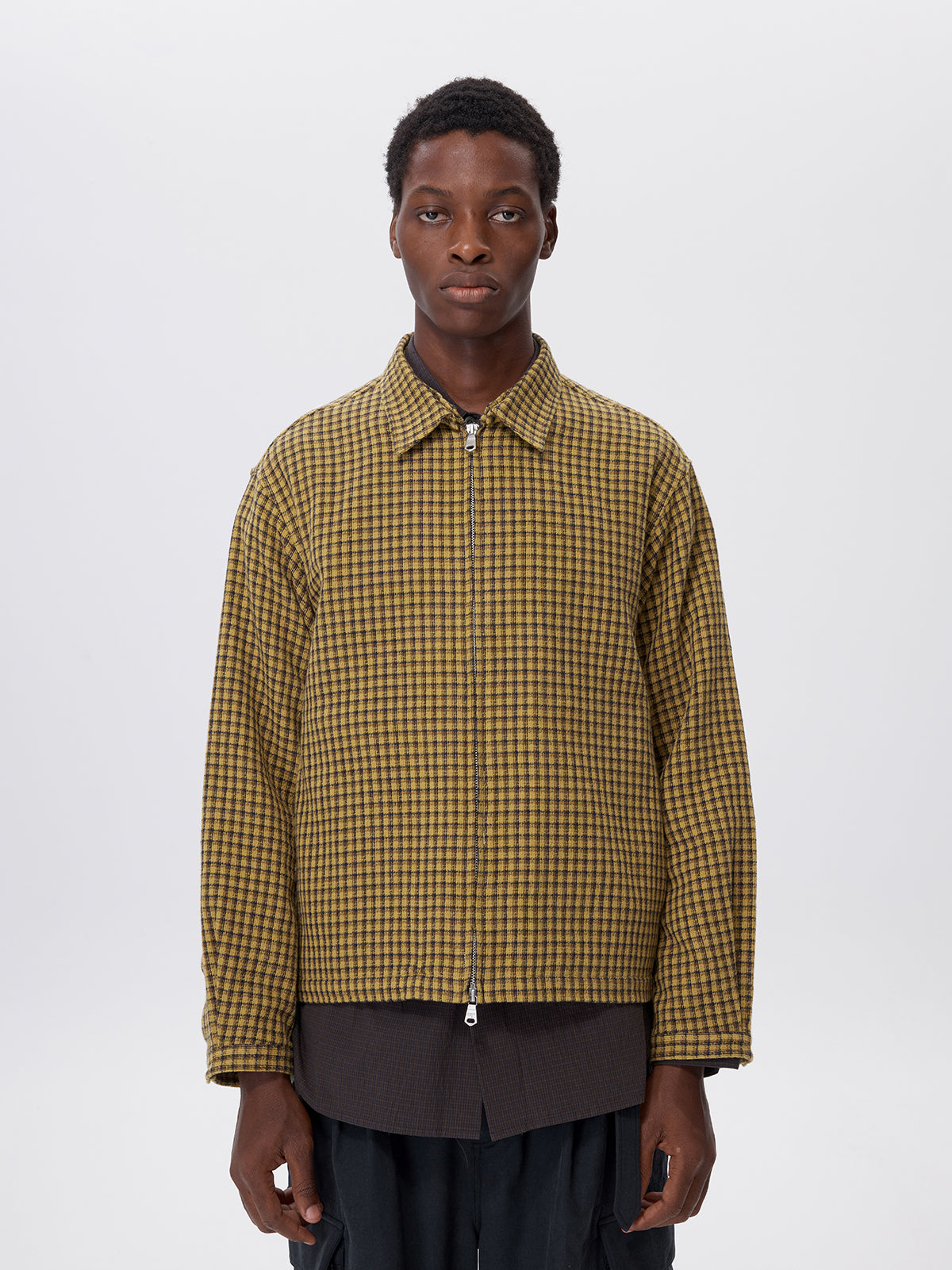 Cotton Check Pattern Jacket
