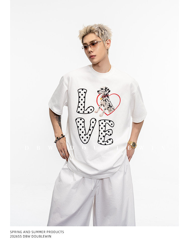 Polka Dot Cotton T-Shirt