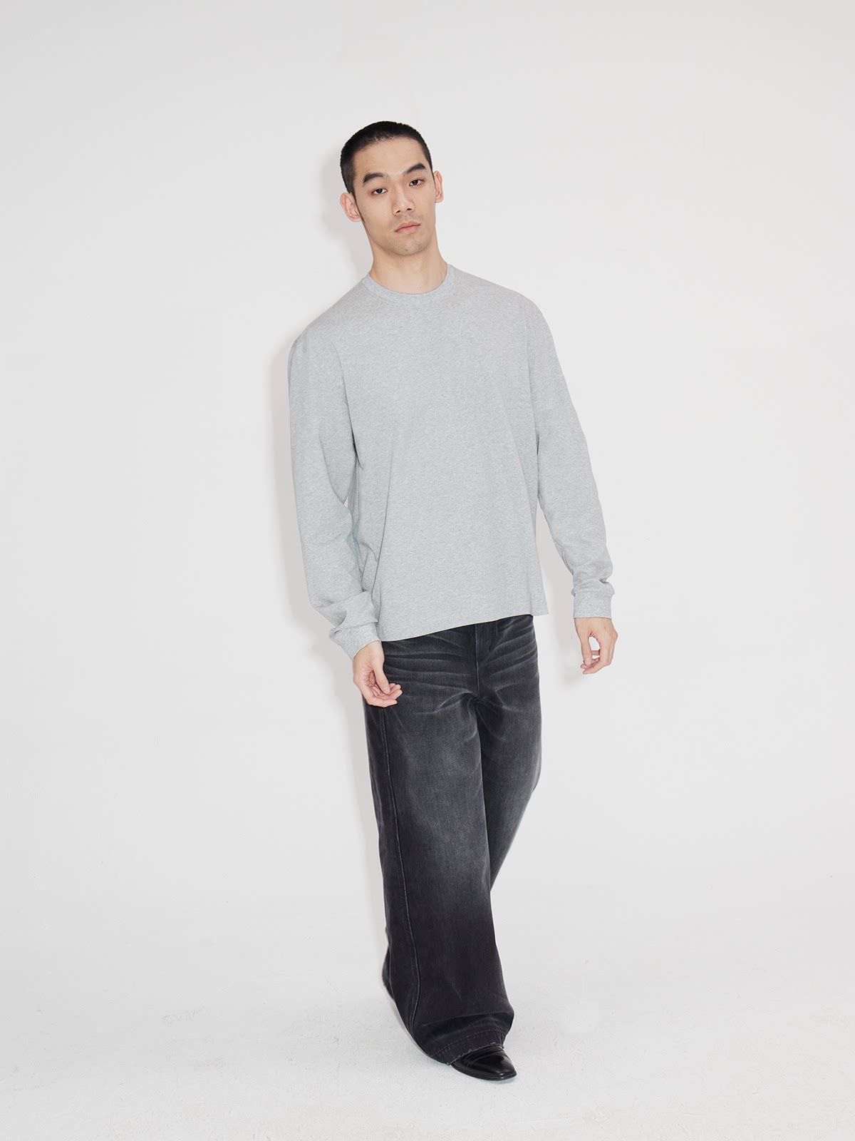 Asymmetrical Flap Jeans