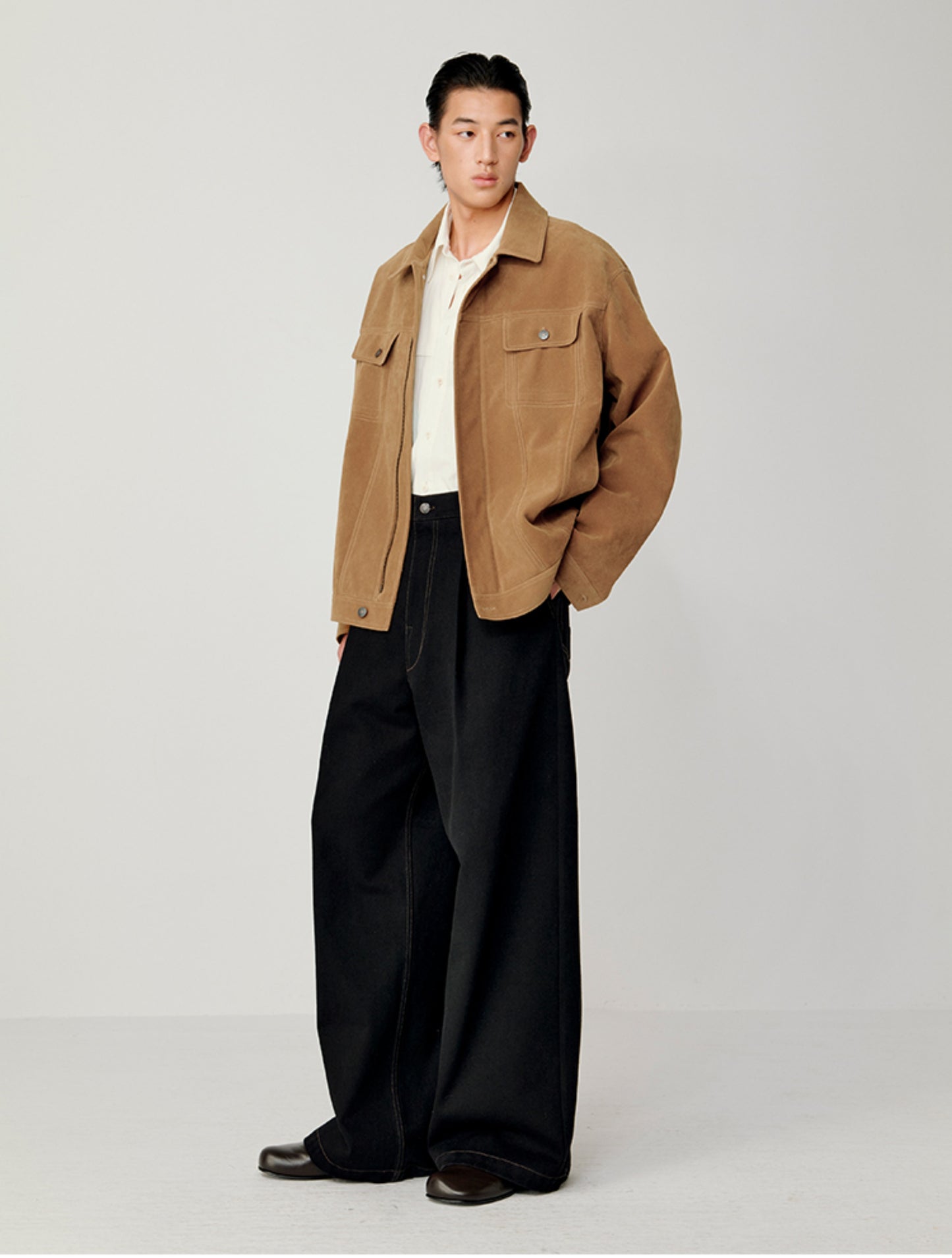 Wide Double Pocket Jacket