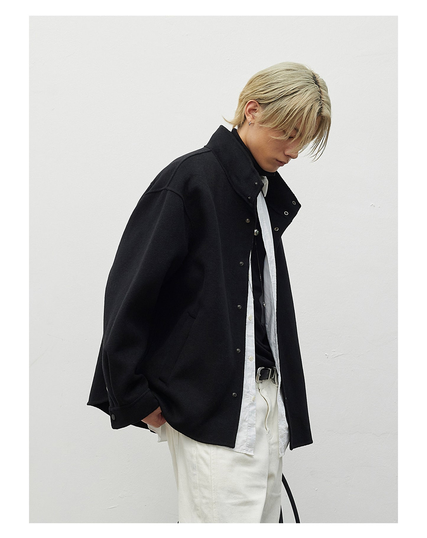 Wool-Blend Double-Face Jacket