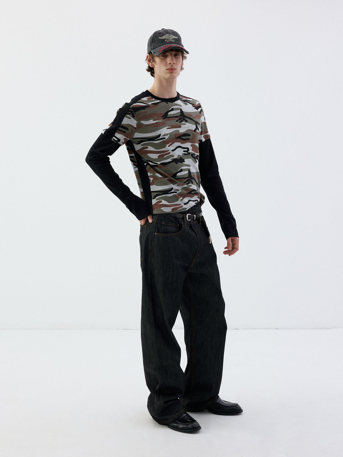 Faux Two-Piece T-Shirt