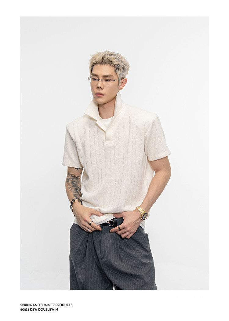 Faux Two-Piece Polo Shirt