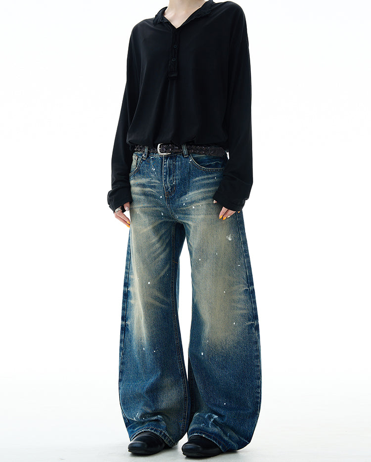 Ink Splash Scythe Jeans