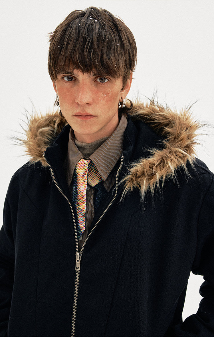 Detachable Fur Collar Cotton Jacket