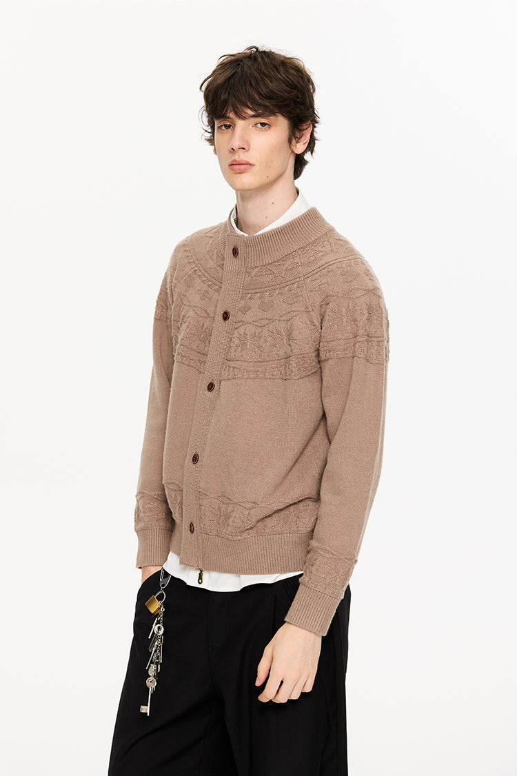 Zipper Knit Cardigan