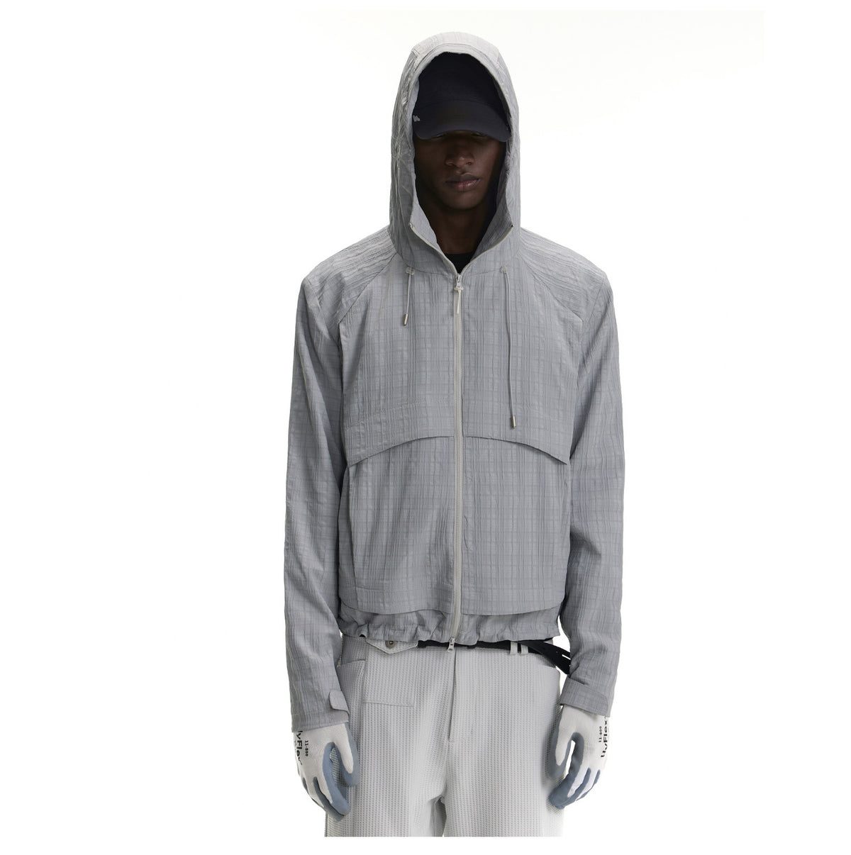 Double-Zip Hooded Jacket