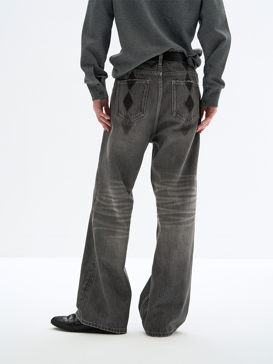 Wash Rib Denim Pants
