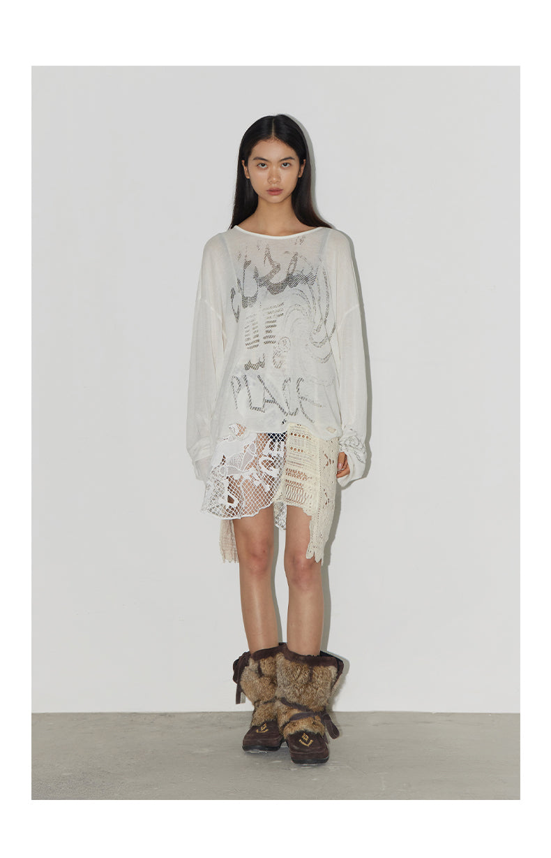 Spiral Seal Mesh T-Shirt