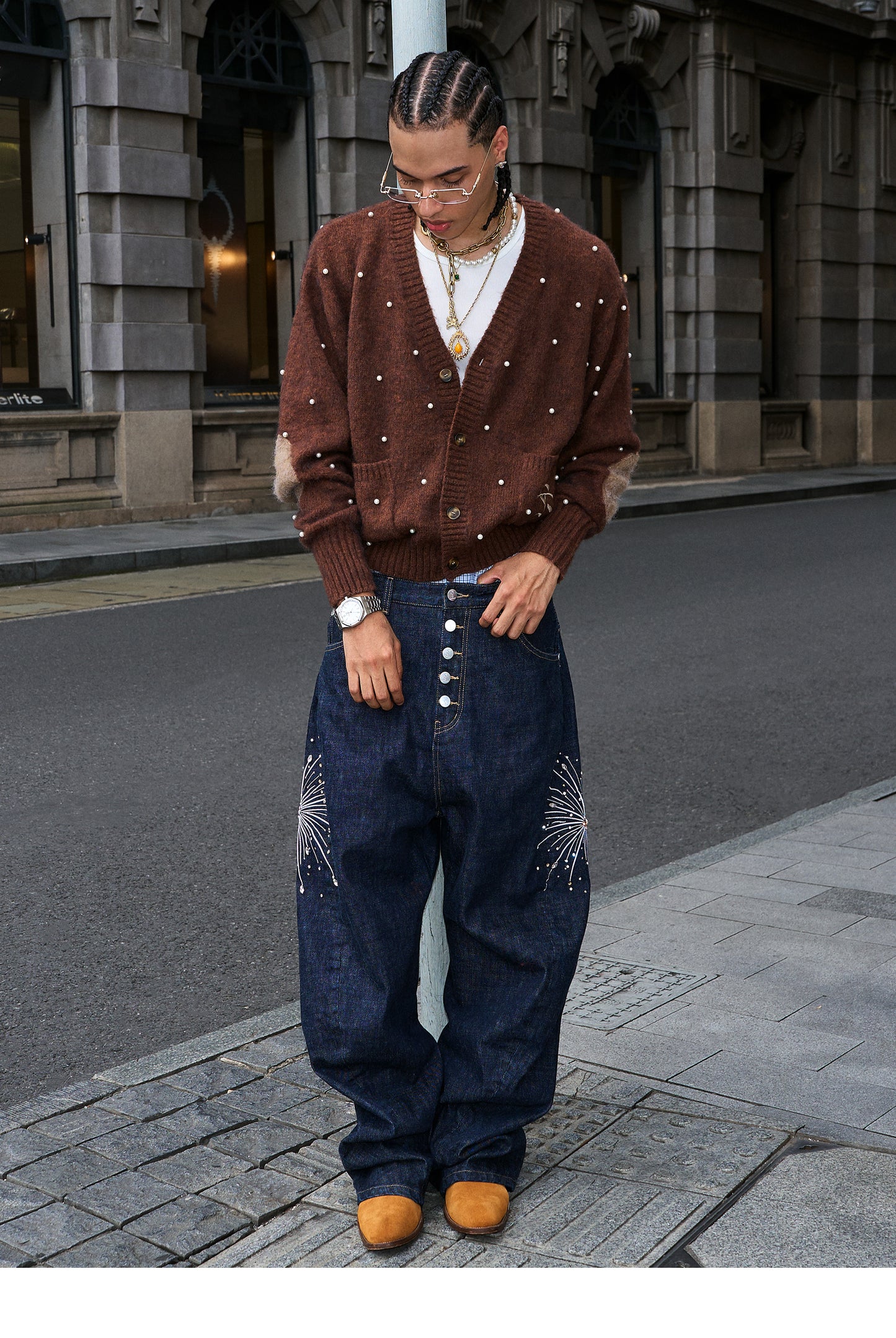 Pearl Short Wide Cardigan