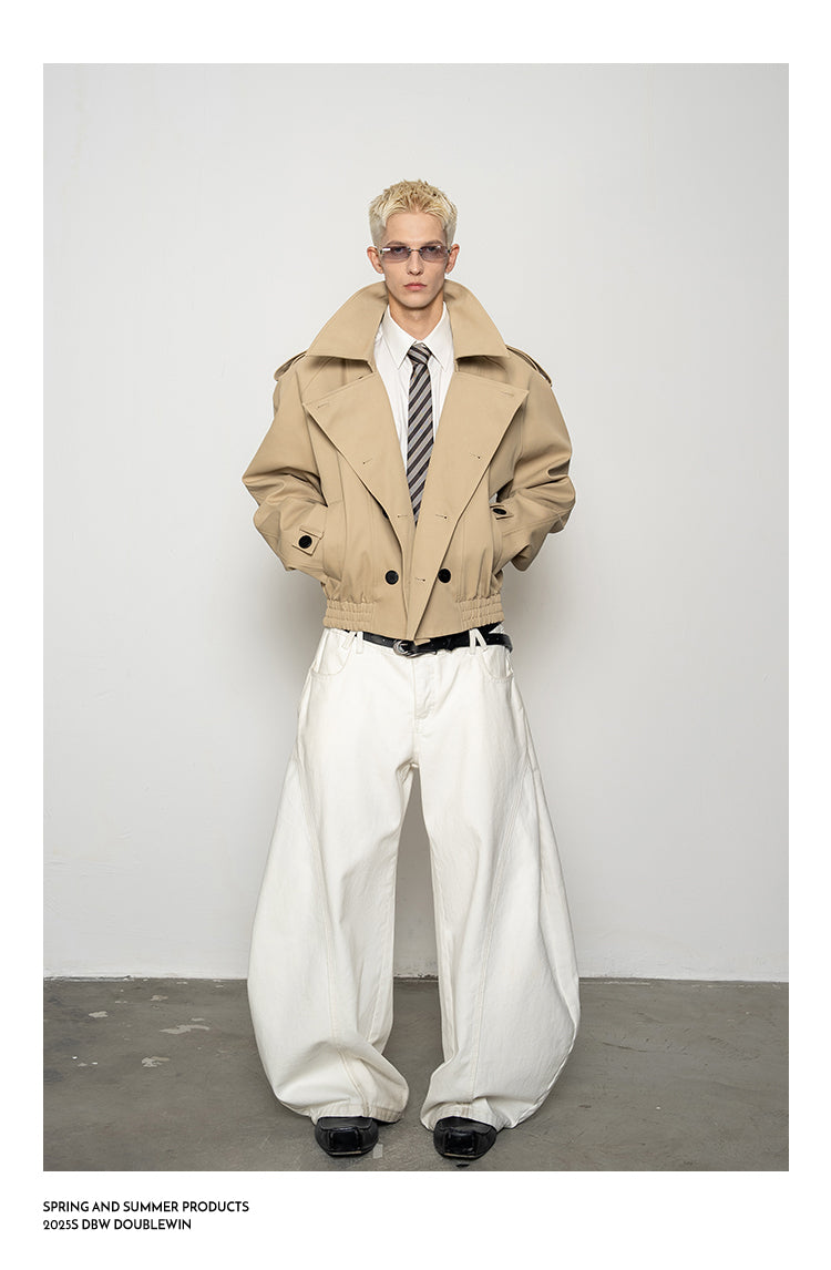 Large Lapel Trench Coat