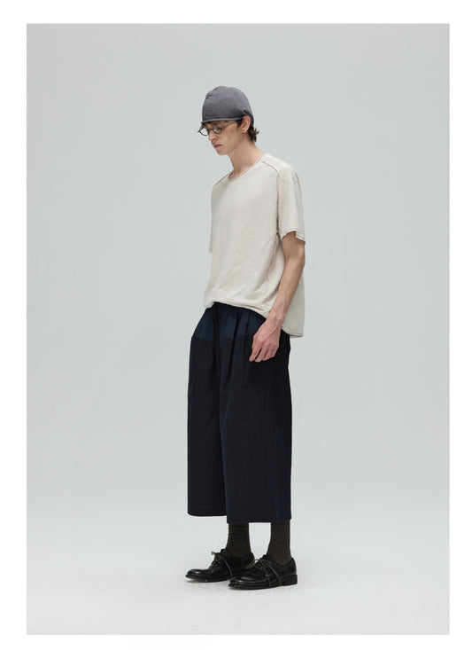 Pleated Loose-Fit Shorts