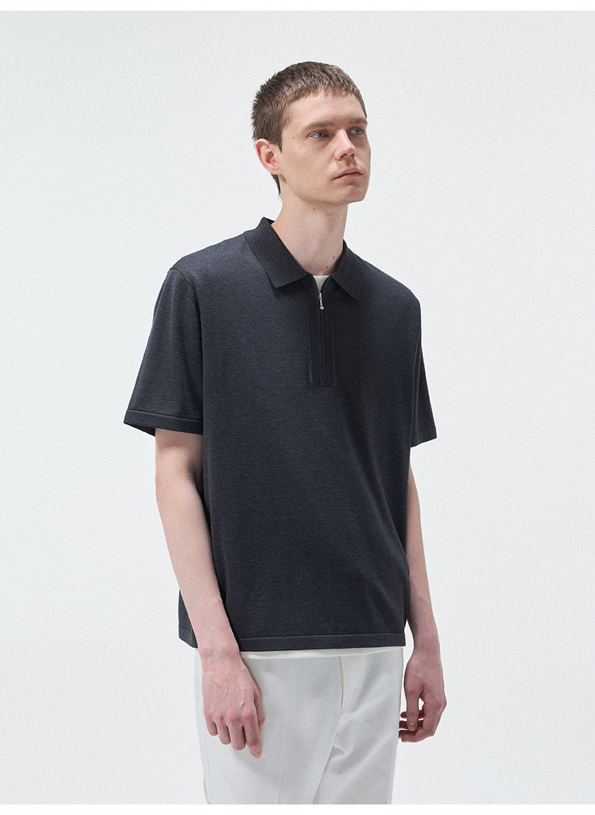 Mulberry Silk Blend Polo Shirt