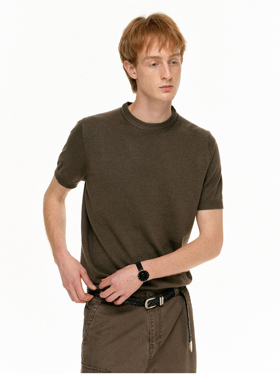 Luxury-Style Knit Shirt