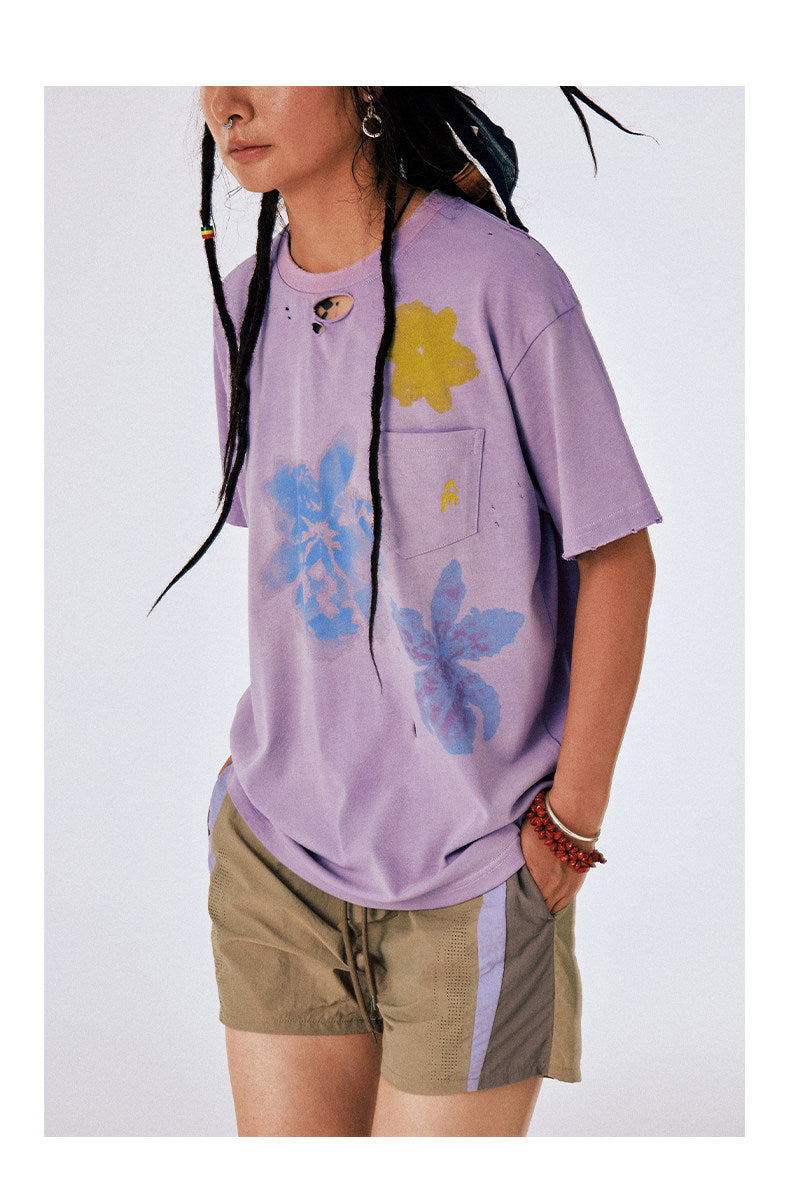 Distressed Print T-Shirt