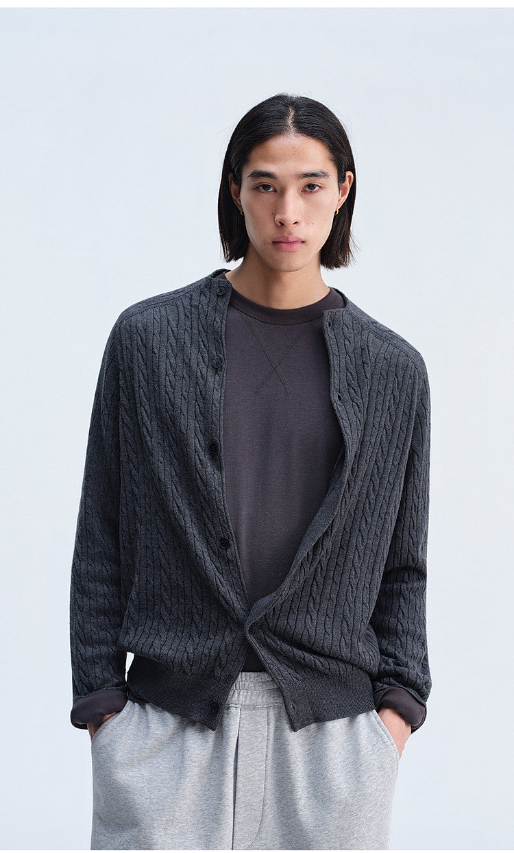 Retro Loose-Fit Casual Knit Cardigan