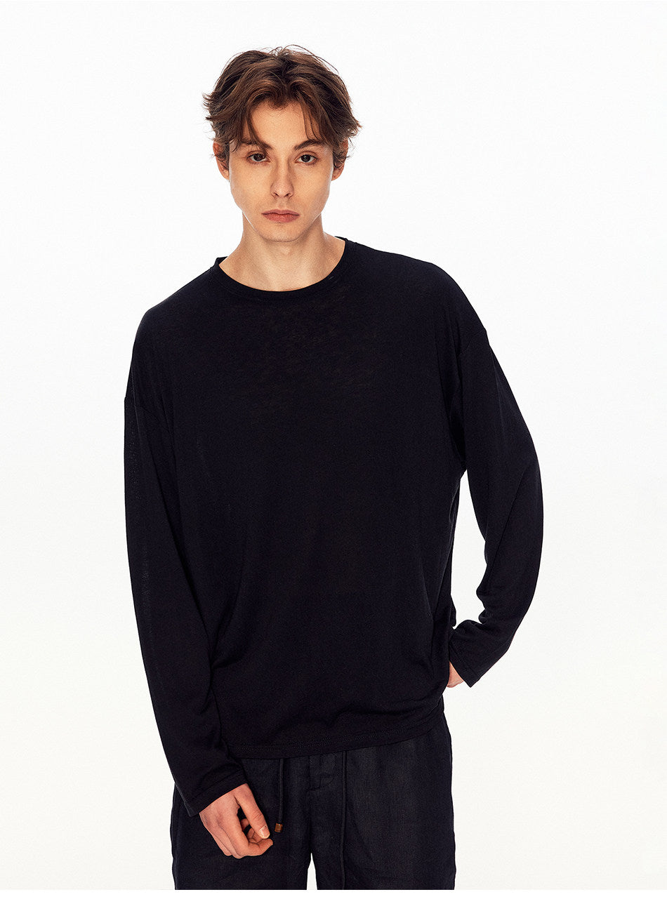 Vintage-Style Lyocell T-Shirt