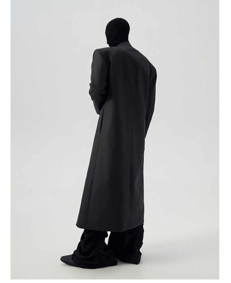 Matte coated long coat