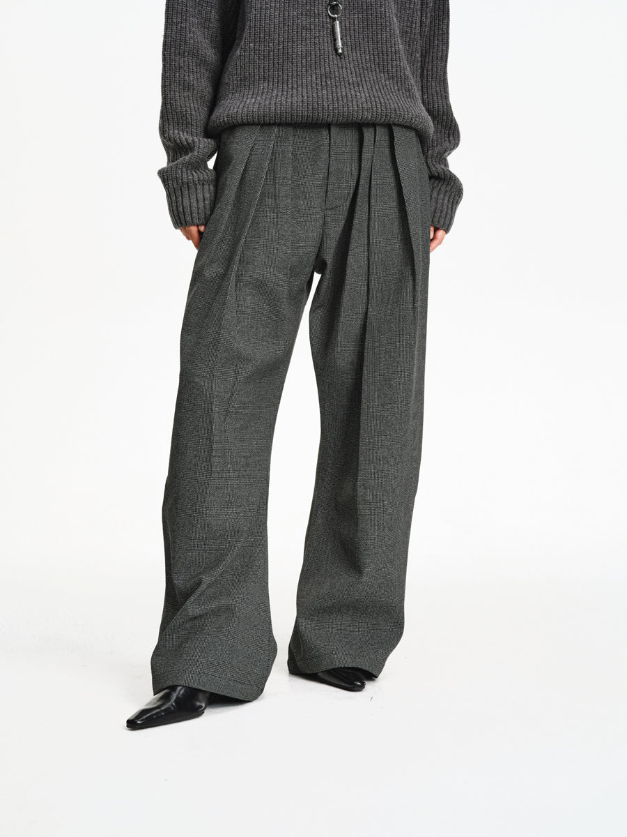 Pleated Loose Casual Pants