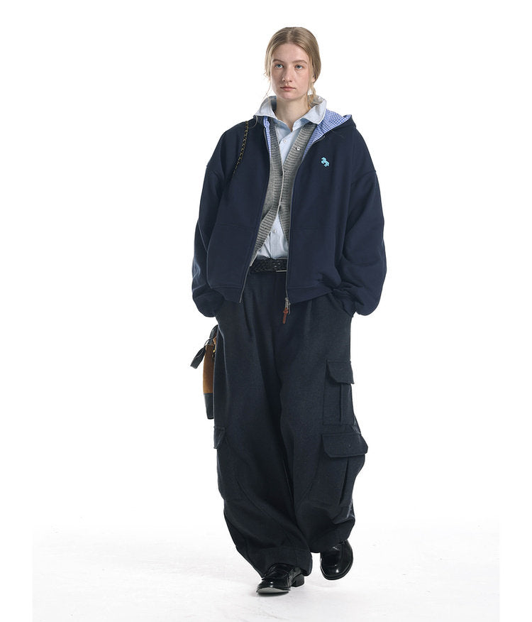 Brushed-Fleece Hooded Sweatshirt