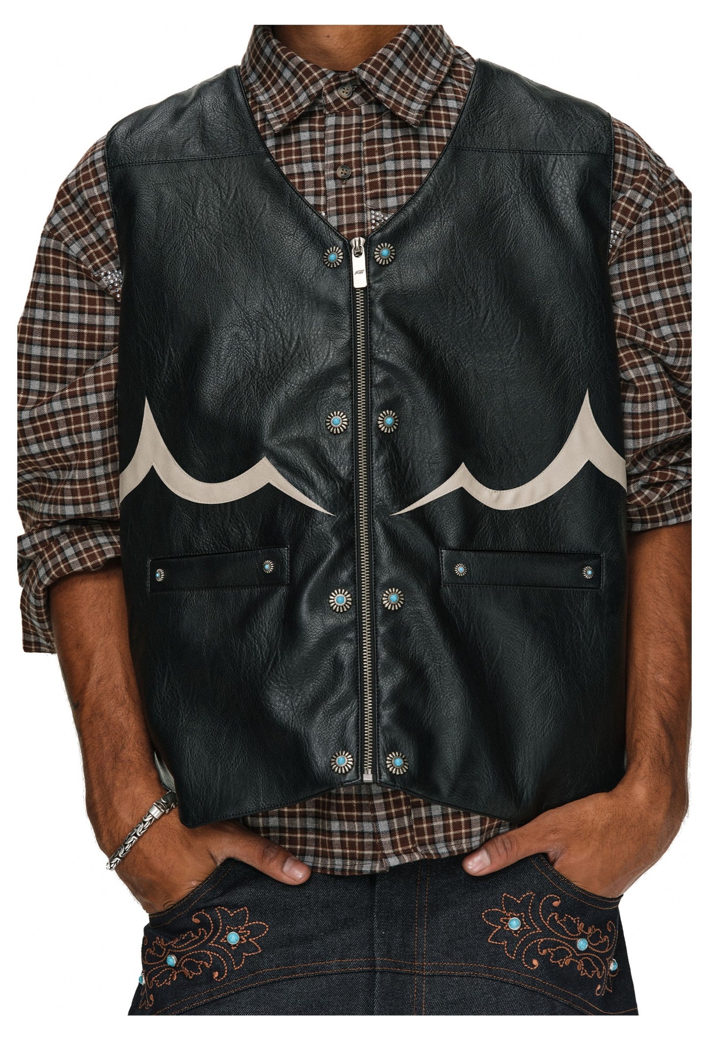 PU Leather Vest