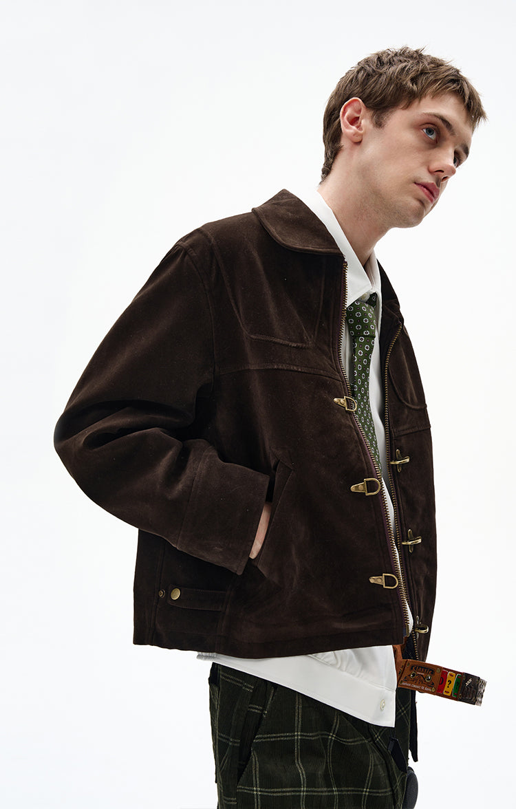 Airplane Buckle Short Jacket