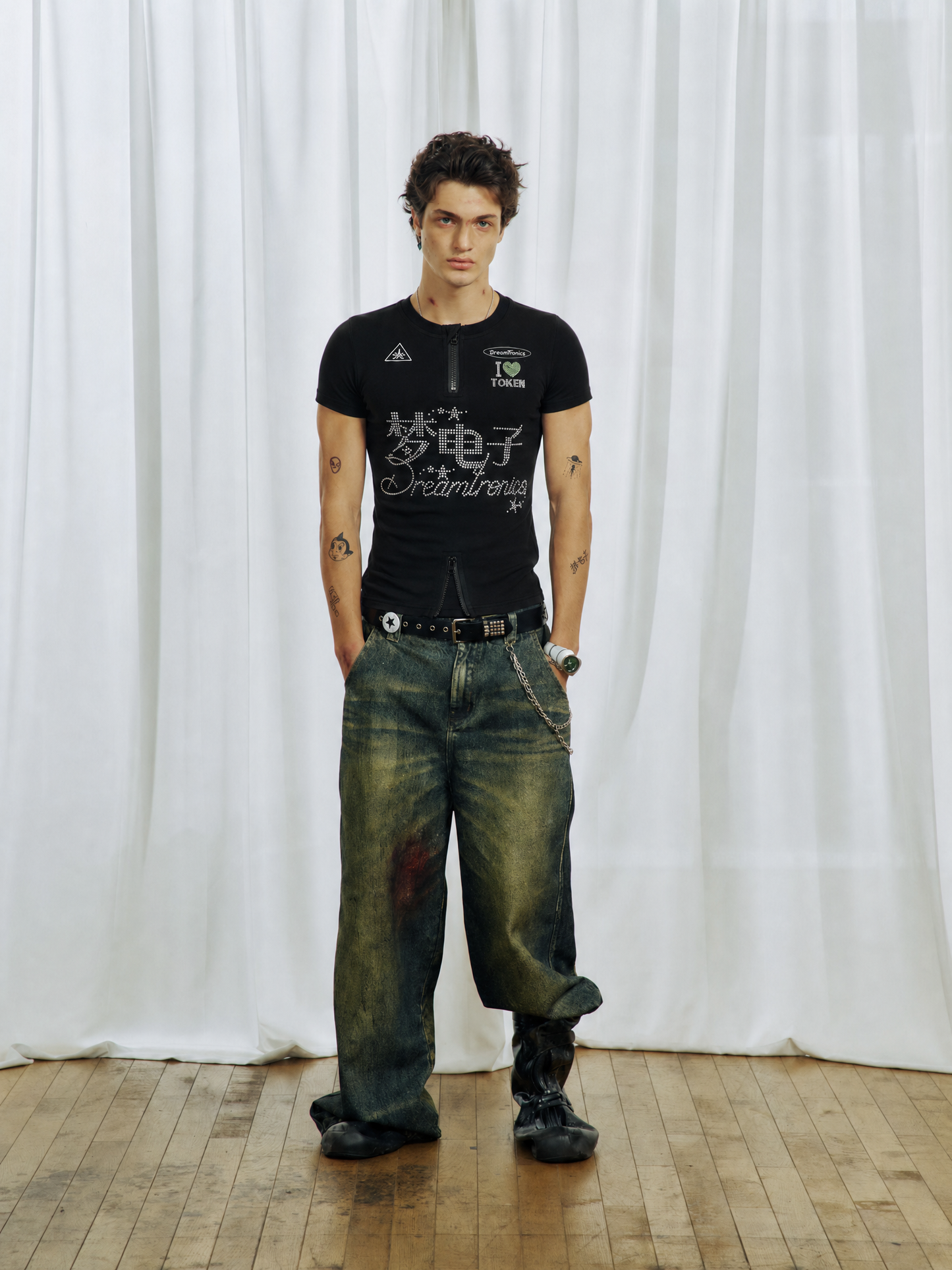 Rhinestone Cycling T-Shirt