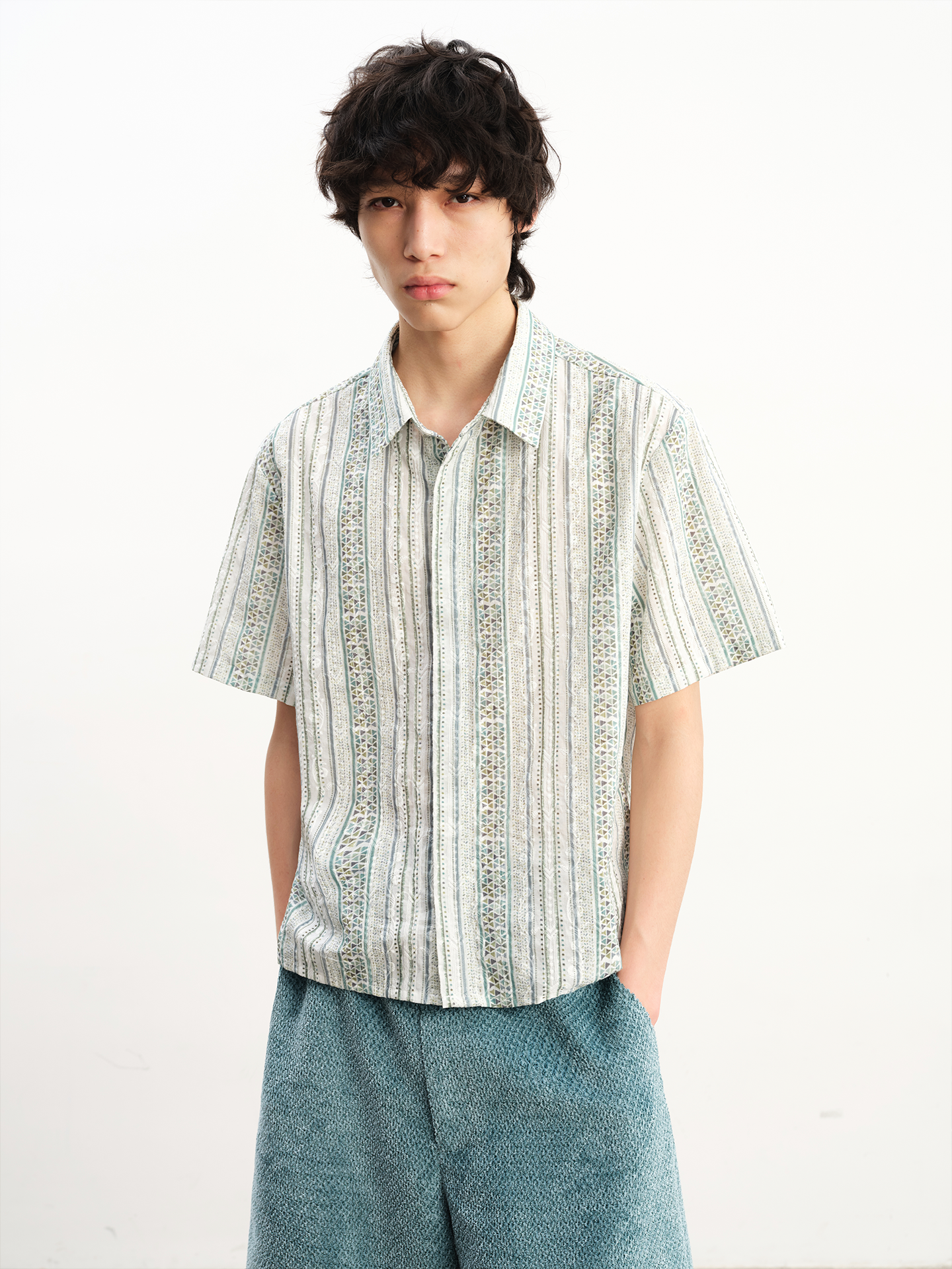Window Flower Design Shirt