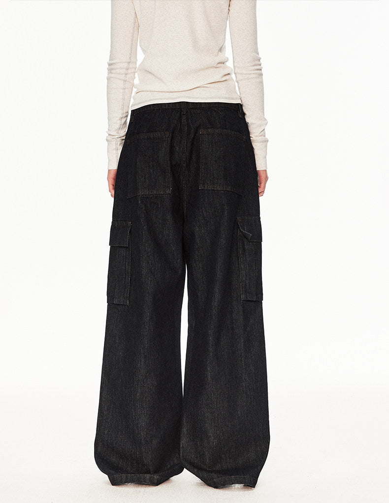 Retro Minimalist Stylish Denim Pants
