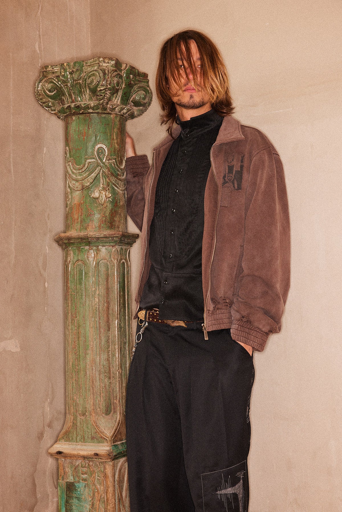 Appliqué Print Jacket