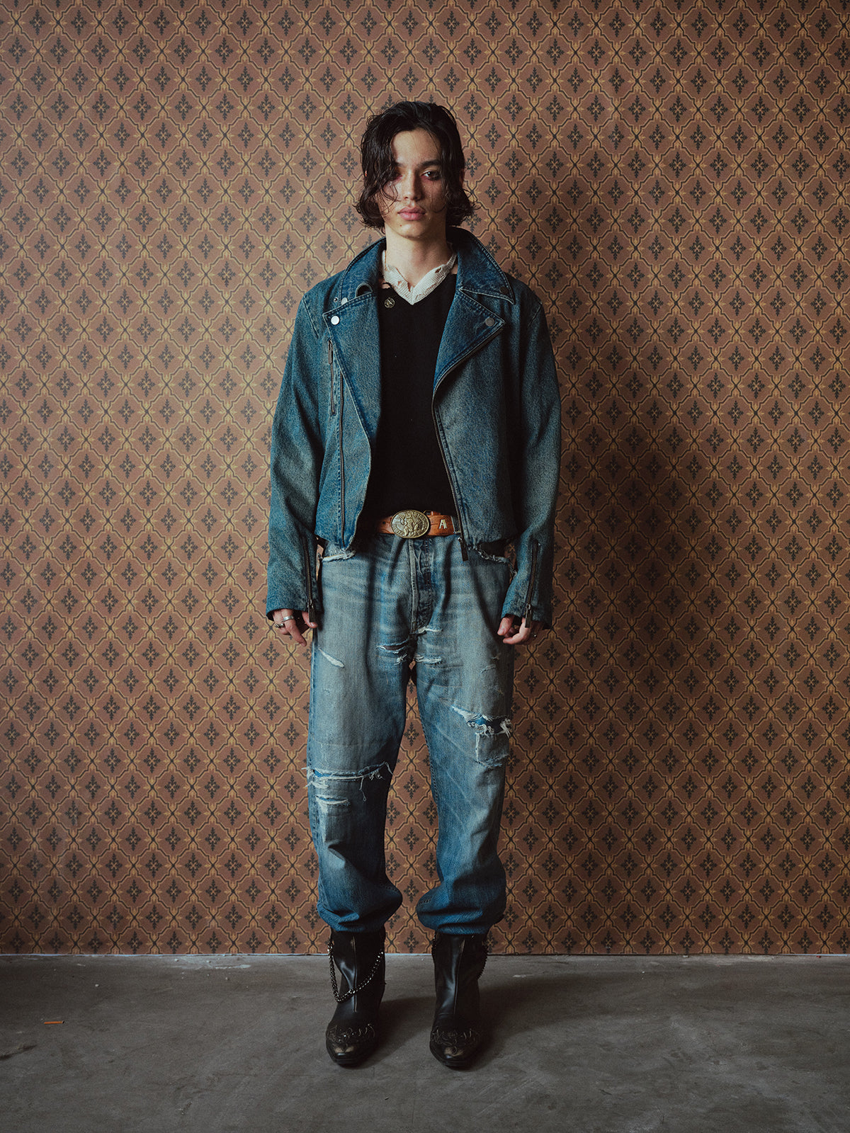 Denim Motorcycle Jacket