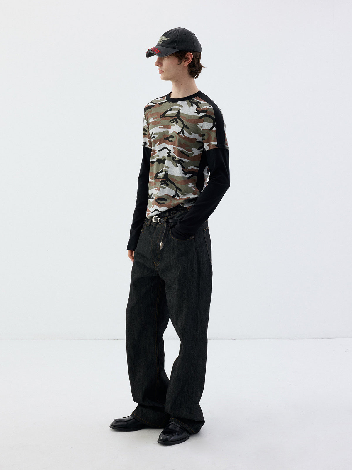 Faux Two-Piece T-Shirt