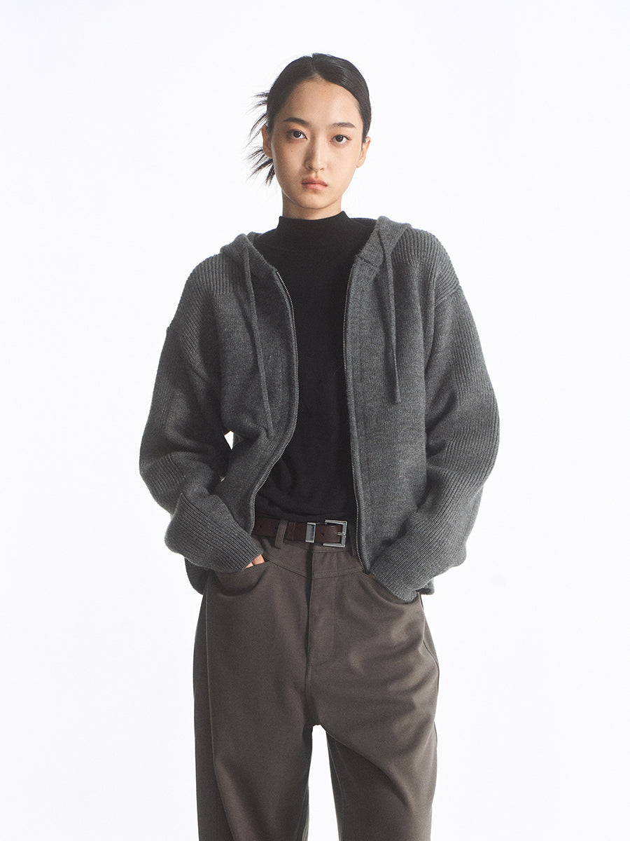 Drawstring Hooded Sweater