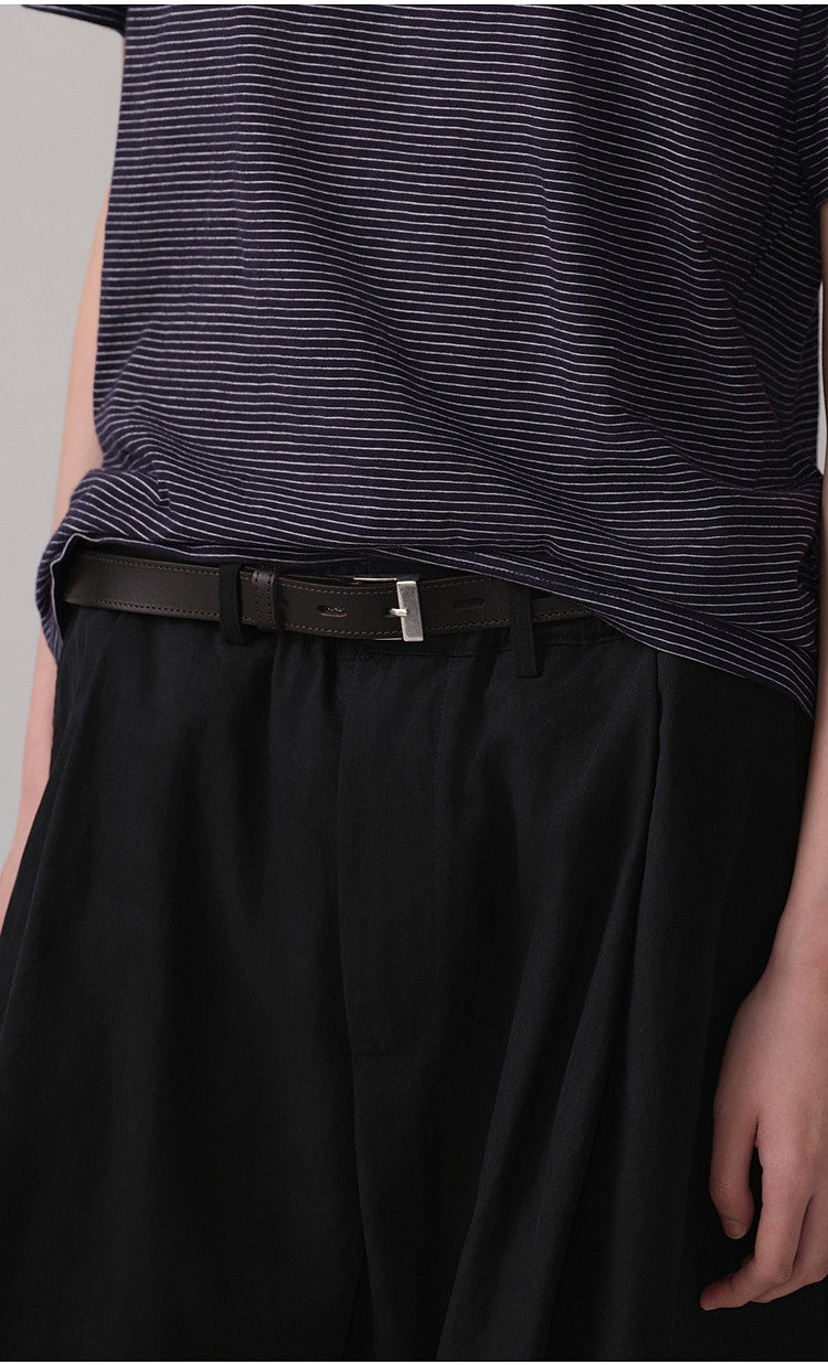 Retro-Style Cowhide Belt