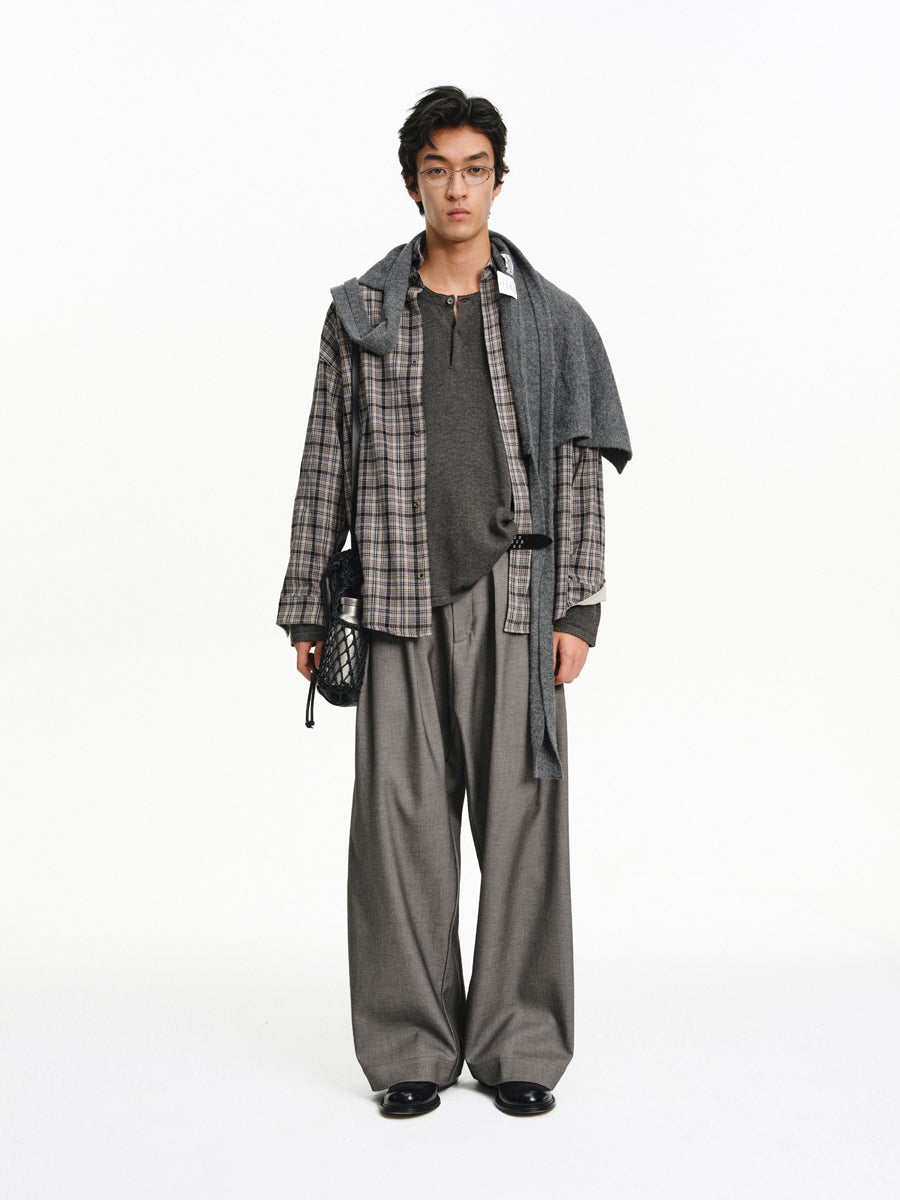 Contrast Color Casual Shirt