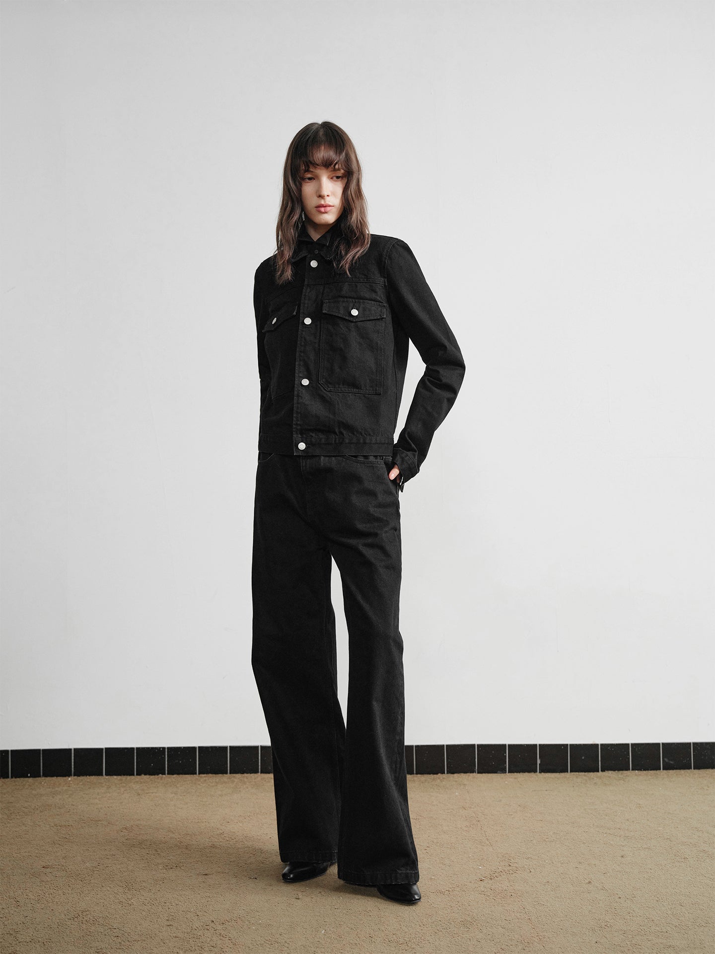 Carbon Black Denim Jacket